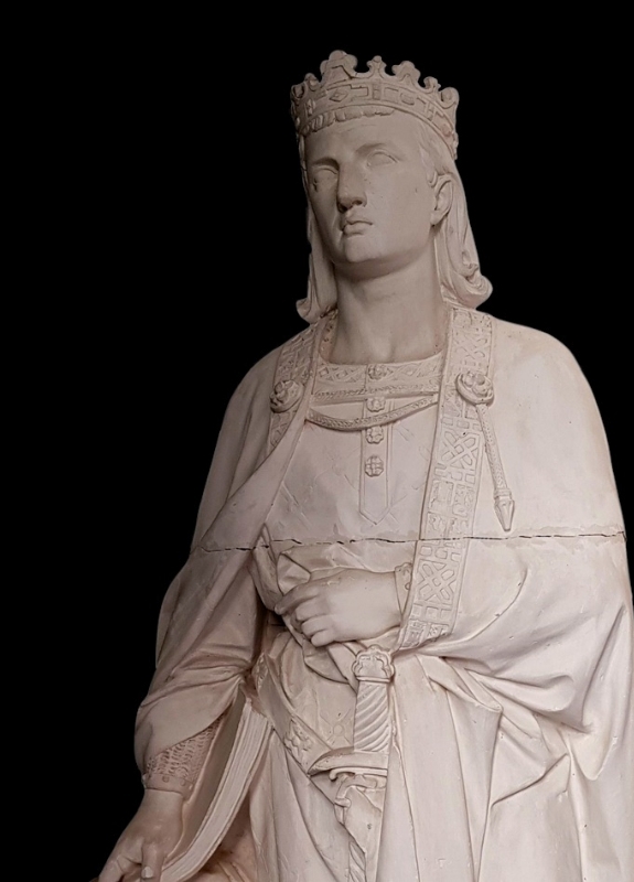Boceto de escultura del rey Alfonso X el Sabio, realizado por el escultor Toledano Eugenio Duque y Duque.