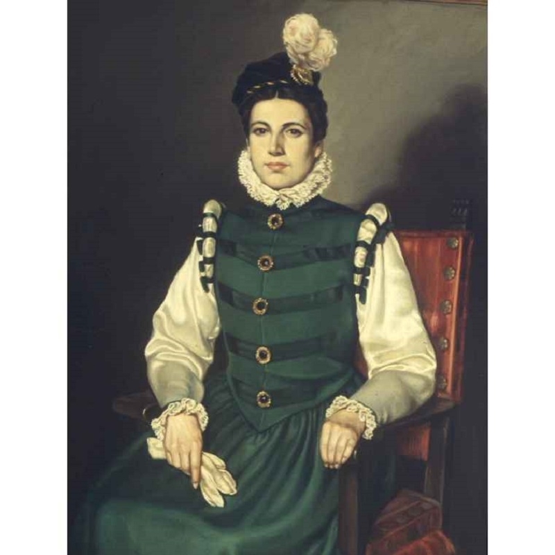 Retrato de María Pita. Óleo de José Luis de Villar y Rodríguez de Castro. Museo del Ejército.