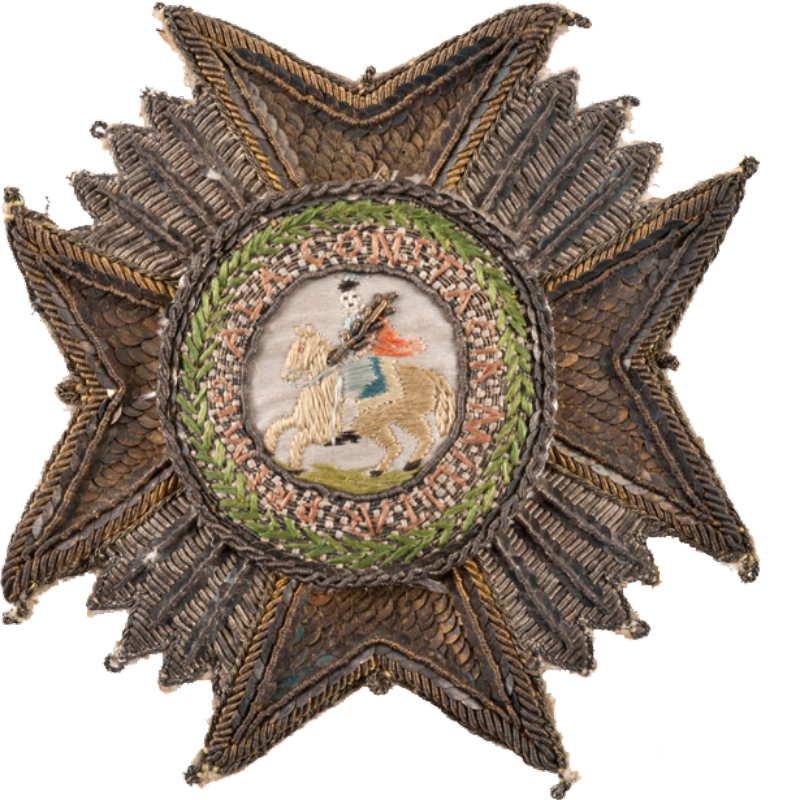 Placa bordada del general Joaquín Blake. Siglo XIX. Museo del Ejército.