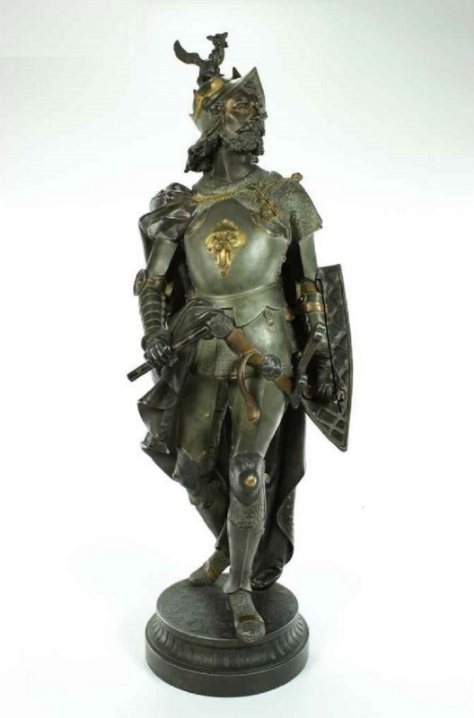 Escultura de Jaime I el Conquistador, en metales y bronce. Museo del Ejército