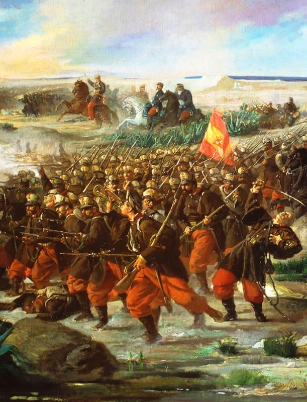 La Batalla de Tetuán _detalle_. Museo del Ejército