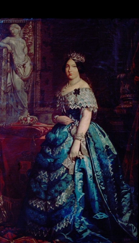 Óleo. Retrato de Isabel II - Museo del Ejército