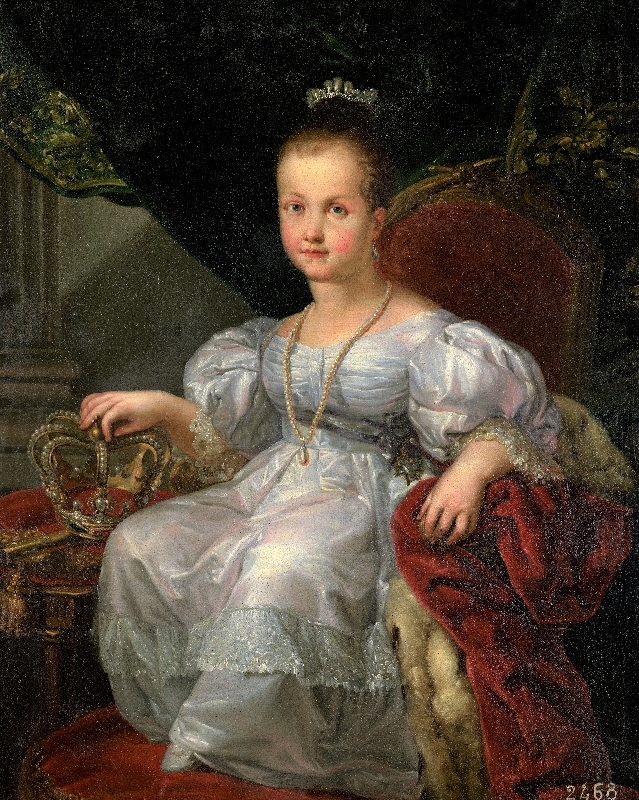 Isabel II niña, 1837. Óleo sobre lienzo. Autor Vicente López Portaña. Museo del Ejército.