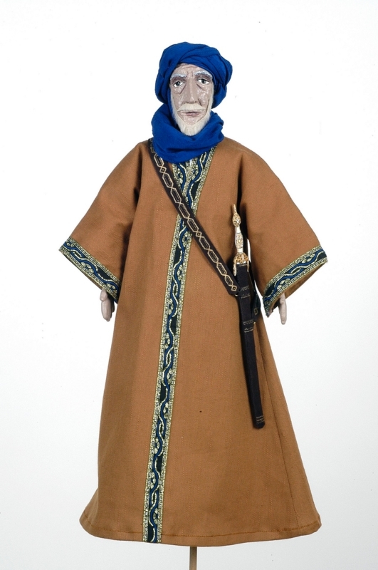 Marioneta que representa a Ali-Atar, suegro de Boabdil.