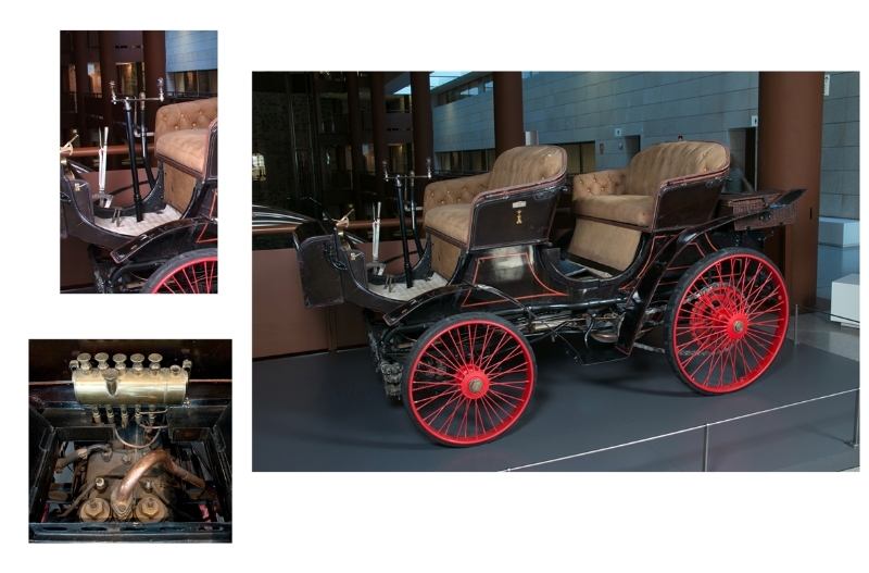 Vehículo Peugeot Phaeton 1898. Museo del Ejército.